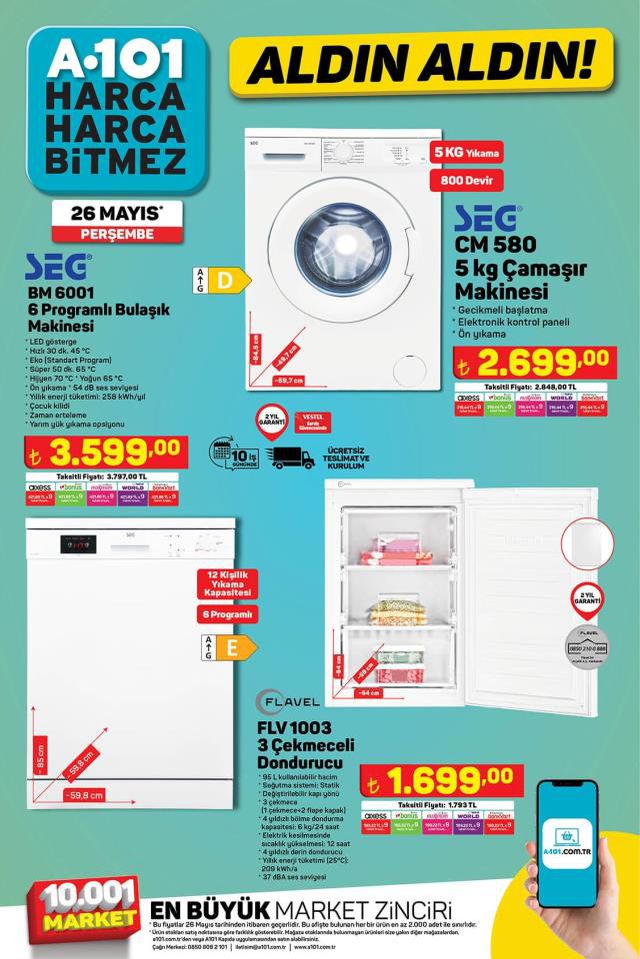 26 Mayıs A101 kataloğu: A101'e gelen ürünler! A101 bu hafta katalog ürünleri neler? A101'e gelecek ürünler ve A101 fiyat listesi...