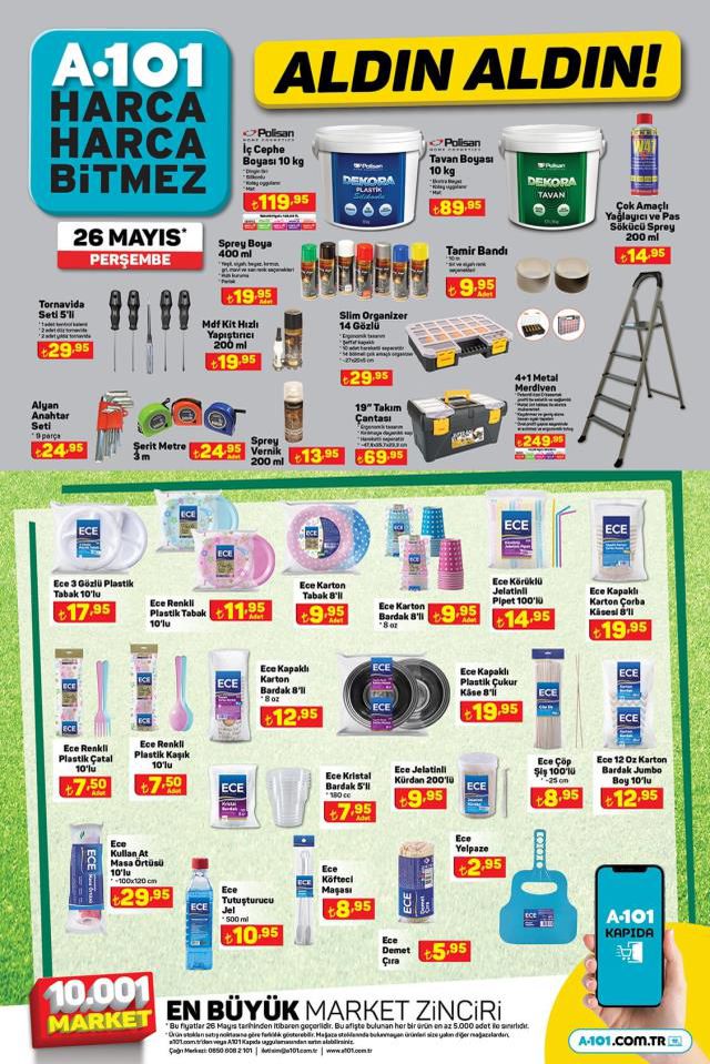 26 Mayıs A101 kataloğu: A101'e gelen ürünler! A101 bu hafta katalog ürünleri neler? A101'e gelecek ürünler ve A101 fiyat listesi...