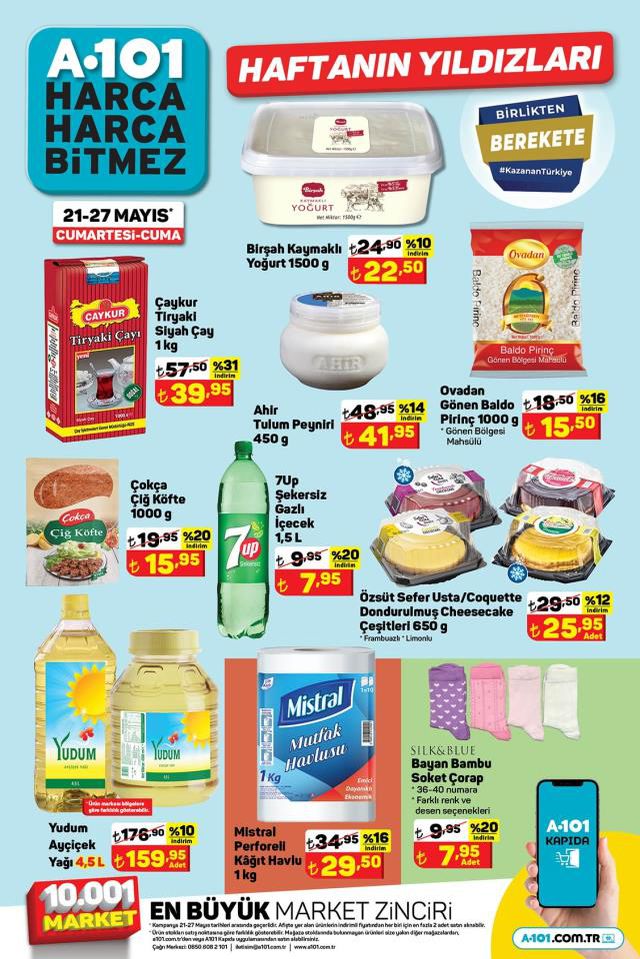 A101 hafta sonu indirimleri! 21 Mayıs - 27 Mayıs A101 haftanın yıldızları bu hafta hangi ürünler? A101'e gelecek ürünler ve A101 fiyat listesi!