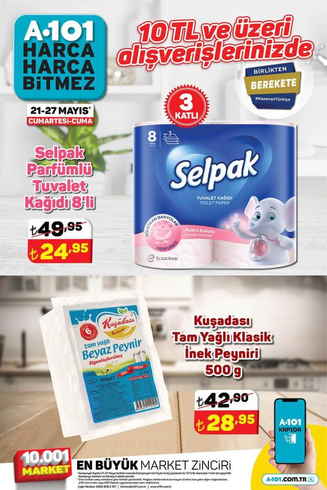 A101 hafta sonu indirimleri! 21 Mayıs - 27 Mayıs A101 haftanın yıldızları bu hafta hangi ürünler? A101'e gelecek ürünler ve A101 fiyat listesi!