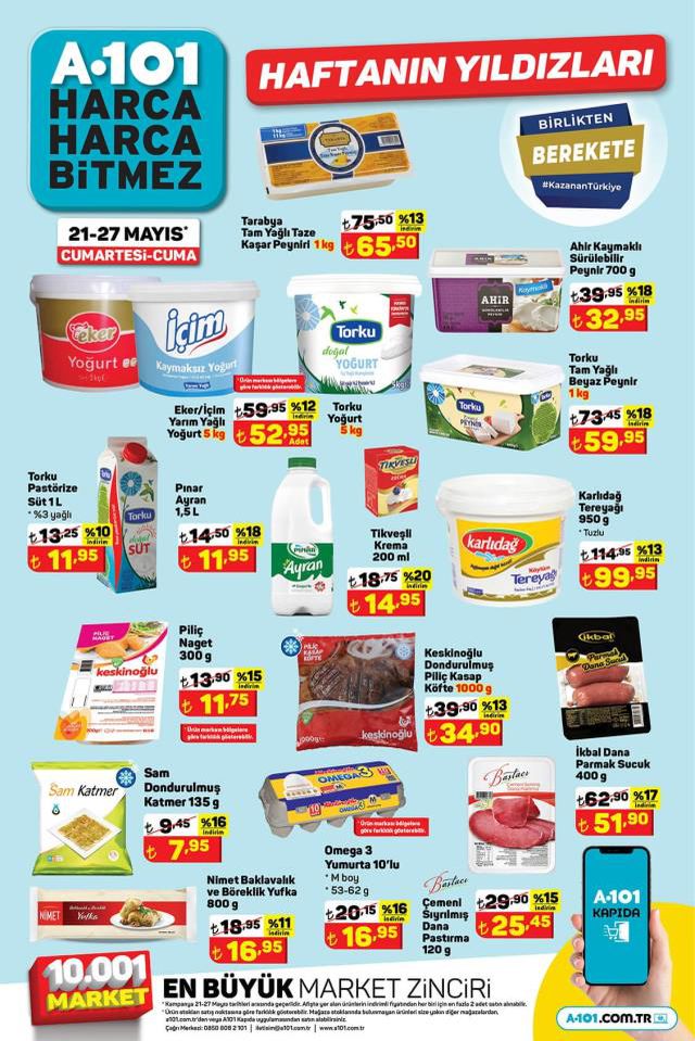 A101 hafta sonu indirimleri! 21 Mayıs - 27 Mayıs A101 haftanın yıldızları bu hafta hangi ürünler? A101'e gelecek ürünler ve A101 fiyat listesi!