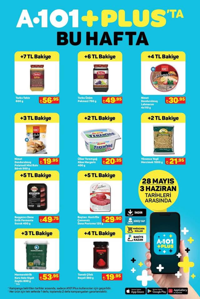 A101 hafta sonu indirimleri! 28 Mayıs - 3 Haziran A101 haftanın yıldızları bu hafta hangi ürünler? A101'e gelecek ürünler ve A101 fiyat listesi!