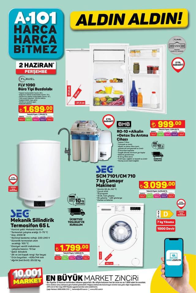 30 Mayıs A101 kataloğu: A101'e gelen ürünler! A101 bu hafta katalog ürünleri neler? A101'e gelecek ürünler ve A101 fiyat listesi...