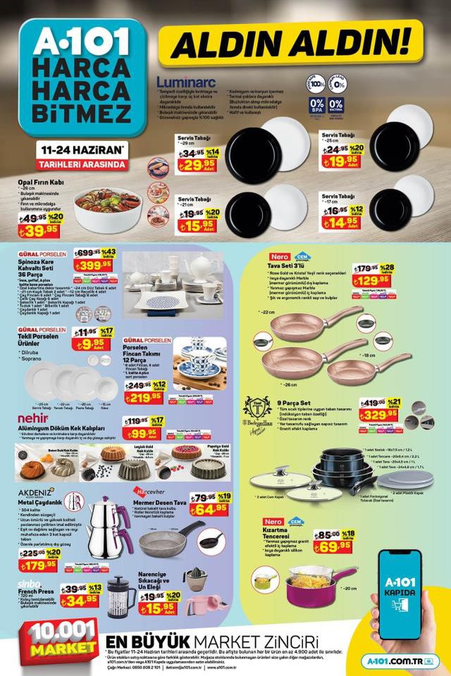 16 Haziran A101 kataloğu: A101'e gelen ürünler! A101 bu hafta katalog ürünleri neler? A101'e gelecek ürünler ve A101 fiyat listesi...