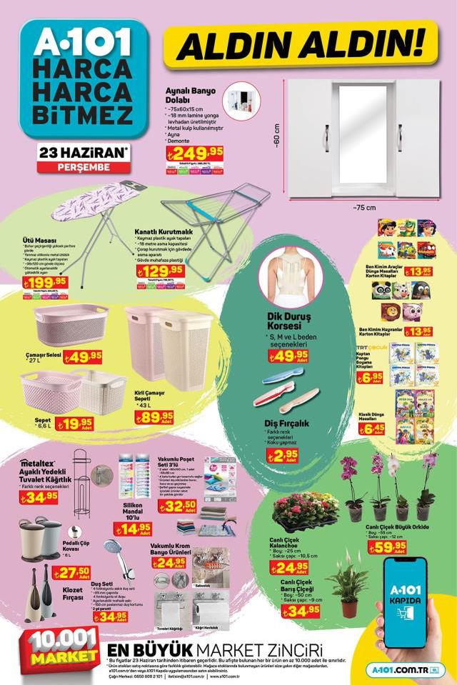 20 Haziran A101 kataloğu: A101'e gelen ürünler! A101 bu hafta katalog ürünleri neler? A101'e gelecek ürünler ve A101 fiyat listesi...