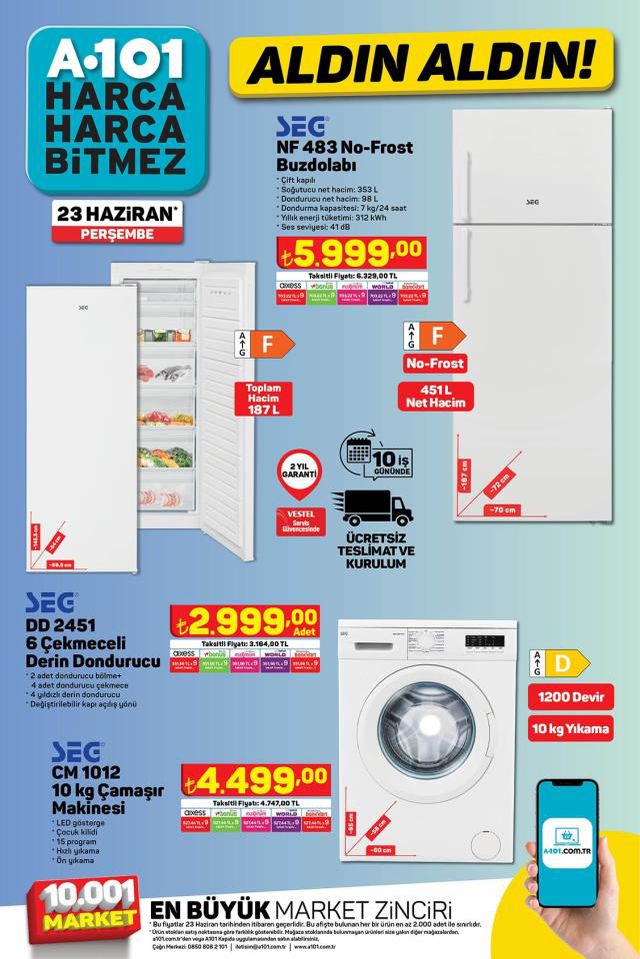 20 Haziran A101 kataloğu: A101'e gelen ürünler! A101 bu hafta katalog ürünleri neler? A101'e gelecek ürünler ve A101 fiyat listesi...
