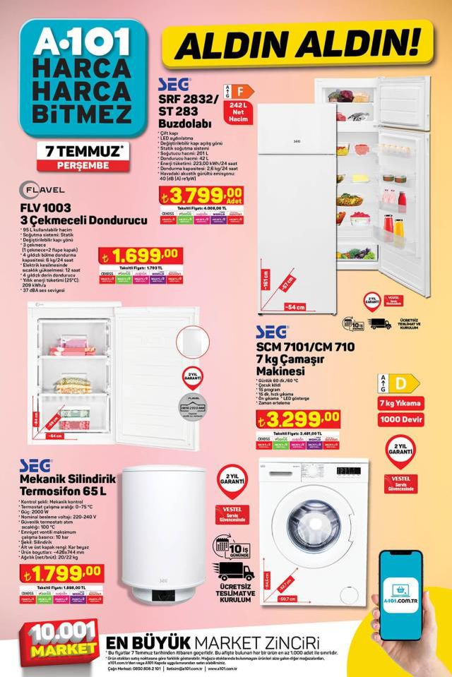 7 Temmuz A101 kataloğu: A101'e gelen ürünler! A101 bu hafta katalog ürünleri neler? A101'e gelecek ürünler ve A101 fiyat listesi...