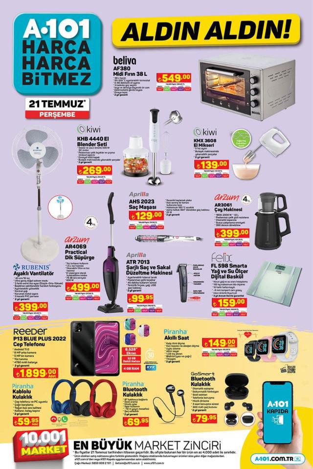 21 Temmuz A101 kataloğu: A101'e gelen ürünler! A101 bu hafta katalog ürünleri neler? A101'e gelecek ürünler ve A101 fiyat listesi...