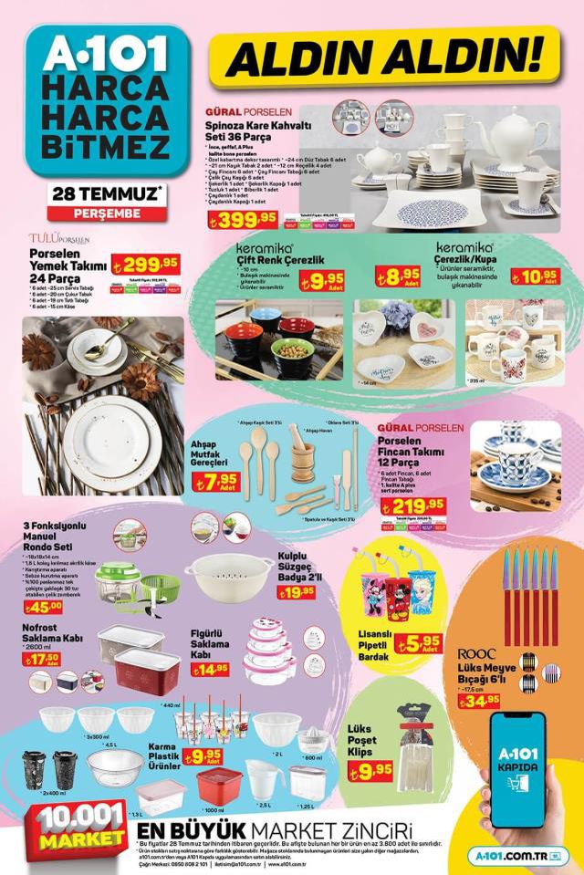 28 Temmuz A101 kataloğu: A101'e gelen ürünler! A101 bu hafta katalog ürünleri neler? A101'e gelecek ürünler ve A101 fiyat listesi!