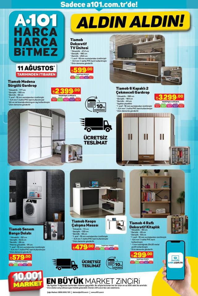 11 Ağustos A101 kataloğu: A101'e gelen ürünler! A101 bu hafta katalog ürünleri neler? A101'e gelecek ürünler ve A101 fiyat listesi!