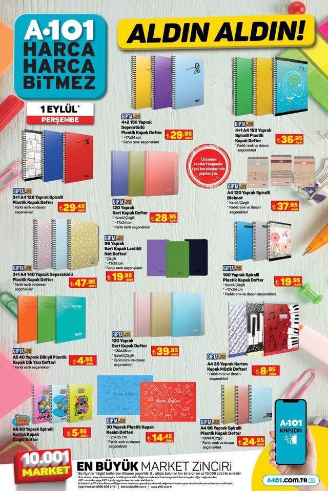 1 Eylül Perşembe A101 indirim kataloğu yayınlandı! A101 bu hafta katalog ürünleri neler? A101'e gelecek ürünler ve A101 fiyat listesi!