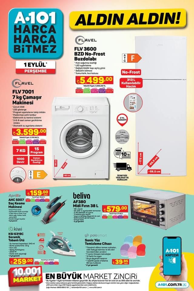 1 Eylül Perşembe A101 indirim kataloğu yayınlandı! A101 bu hafta katalog ürünleri neler? A101'e gelecek ürünler ve A101 fiyat listesi!