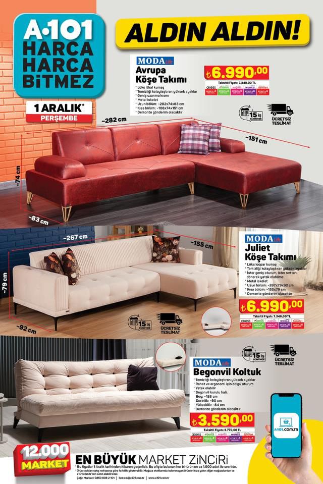 A101 aktüel katalog 1 Aralık 2022 Perşembe indirimli ürünler