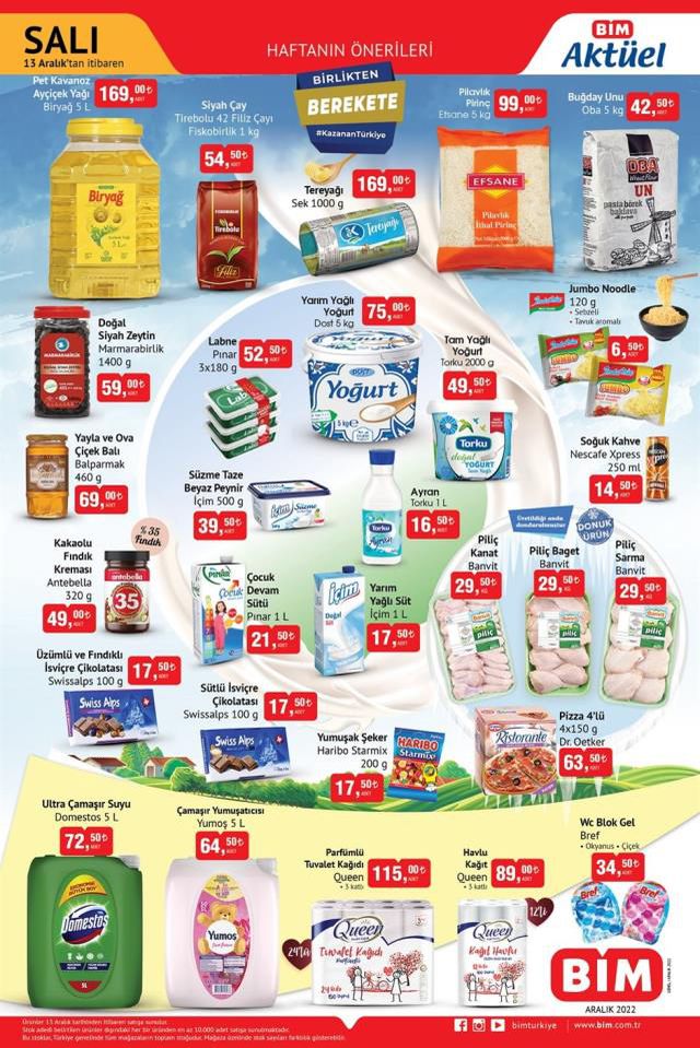 13 Aralık BİM AKTÜEL KATALOG ürünleri neler?