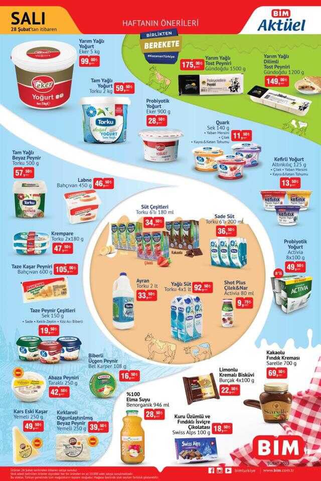 Bim aktüel ürünler kataloğu! Bim'de hangi ürünler var? 28 Şubat Salı Bugün Bim'e hangi aktüel ürünler gelecek?