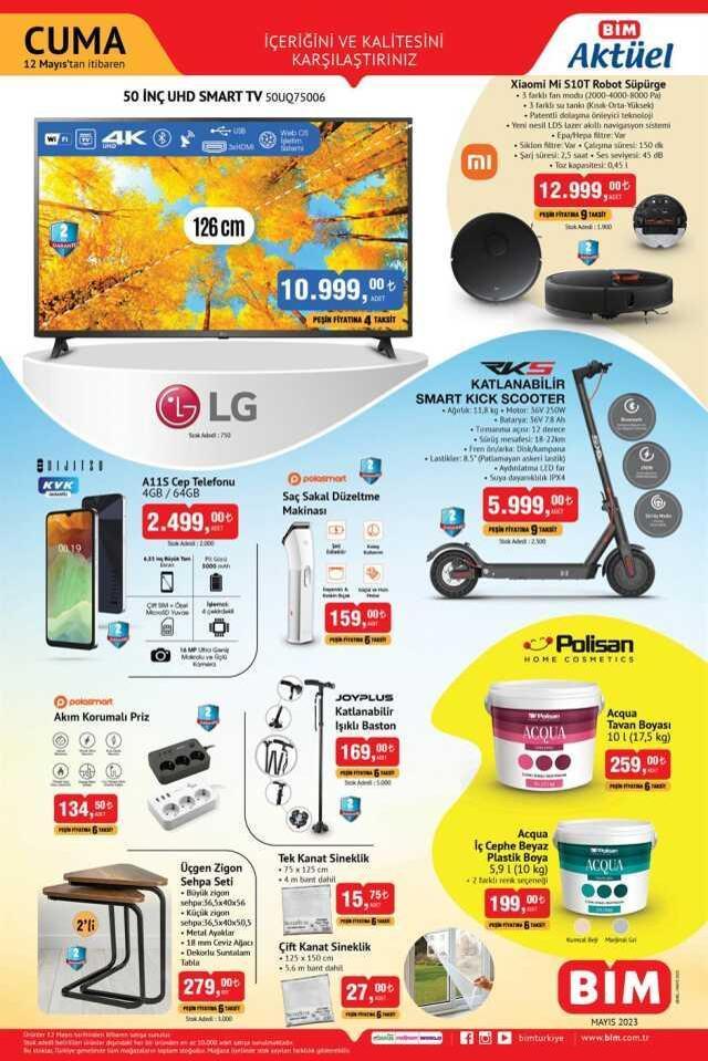 Bim aktüel ürünler kataloğu! Bim'de hangi ürünler var? 12 Mayıs Perşembe Bugün Bim'e hangi aktüel ürünler gelecek?