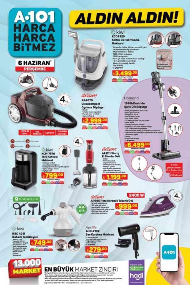 A101 6 HAZİRAN AKTÜEL KATALOG | 6 Haziran'da A101'de neler olacak?