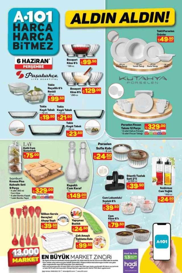 A101 6 HAZİRAN AKTÜEL KATALOG | 6 Haziran'da A101'de neler olacak?