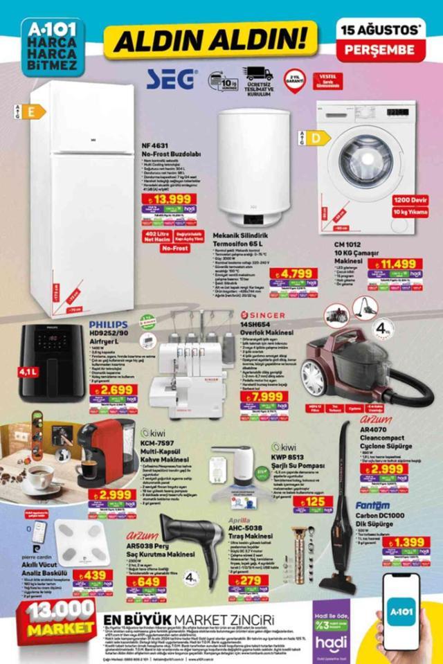 A101 AKTÜEL KATALOĞU 15 AĞUSTOS | A101'e gelen ürünler! A101 bu hafta katalog ürünleri neler? A101 fiyat listesi! JET SKI, TINY HOUSE, MOPED...