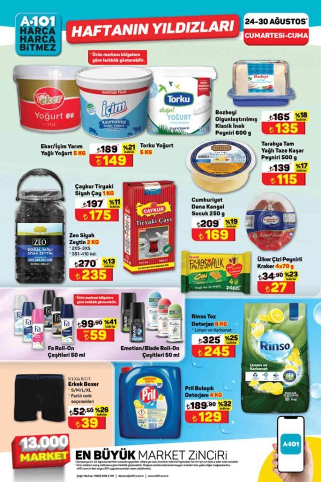 A101 AKTÜEL KATALOĞU 24- 30 AĞUSTOS A101'e gelen ürünler! A101 bu hafta katalog ürünleri neler? A101 fiyat listesi!