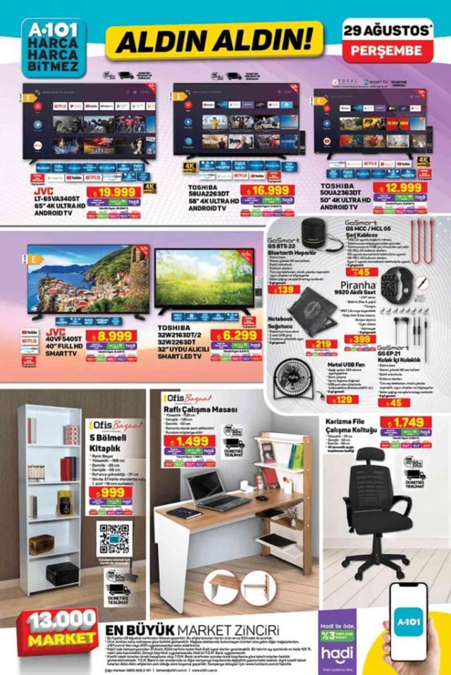 A101 AKTÜEL KATALOĞU 29 AĞUSTOS A101'e gelen ürünler! A101 bu hafta katalog ürünleri neler? A101 kırtasiye ürünleri geldi mi?