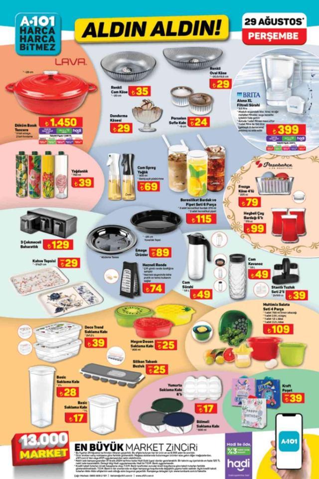 A101 AKTÜEL KATALOĞU 29 AĞUSTOS A101'e gelen ürünler! A101 bu hafta katalog ürünleri neler? A101 kırtasiye ürünleri geldi mi?
