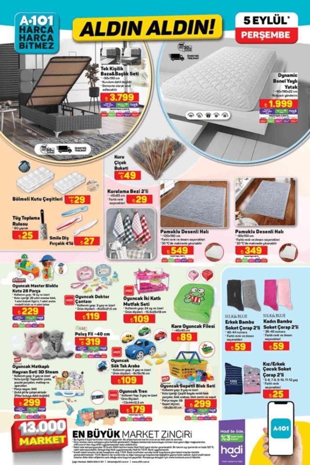 A101 AKTÜEL KATALOĞU 5 EYLÜL A101'e gelen ürünler! A101 bu hafta katalog ürünleri neler? Adidas Super Step Ayakkabı, Akülü Araba, Dikey Süpürge...