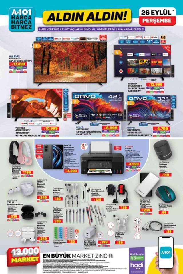 A101 AKTÜEL KATALOĞU 26 EYLÜL A101'e gelen ürünler! A101 bu hafta katalog ürünleri neler?