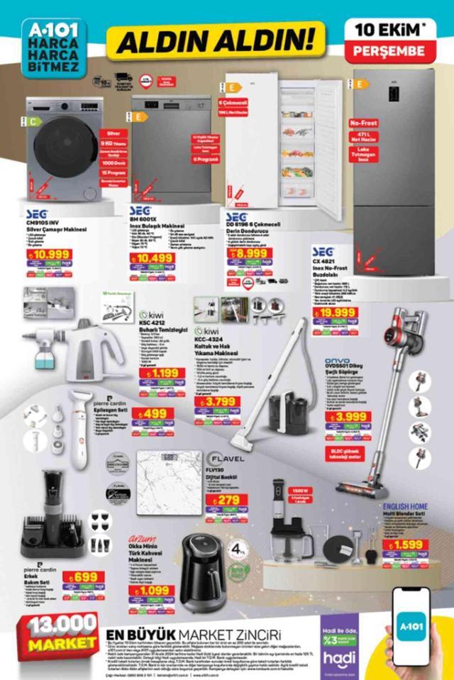 A101 AKTÜEL KATALOĞU 10 EKİM A101'e gelen ürünler! A101 bu hafta katalog ürünleri neler?