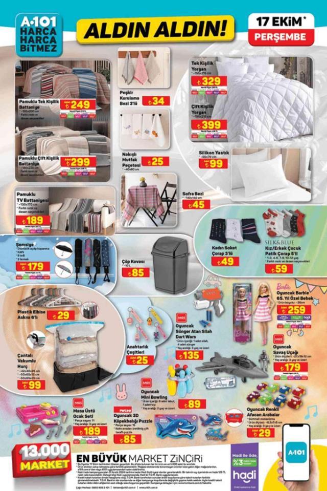 A101 AKTÜEL KATALOĞU 15 EKİM A101'e gelen ürünler! A101 bu hafta katalog ürünleri neler?