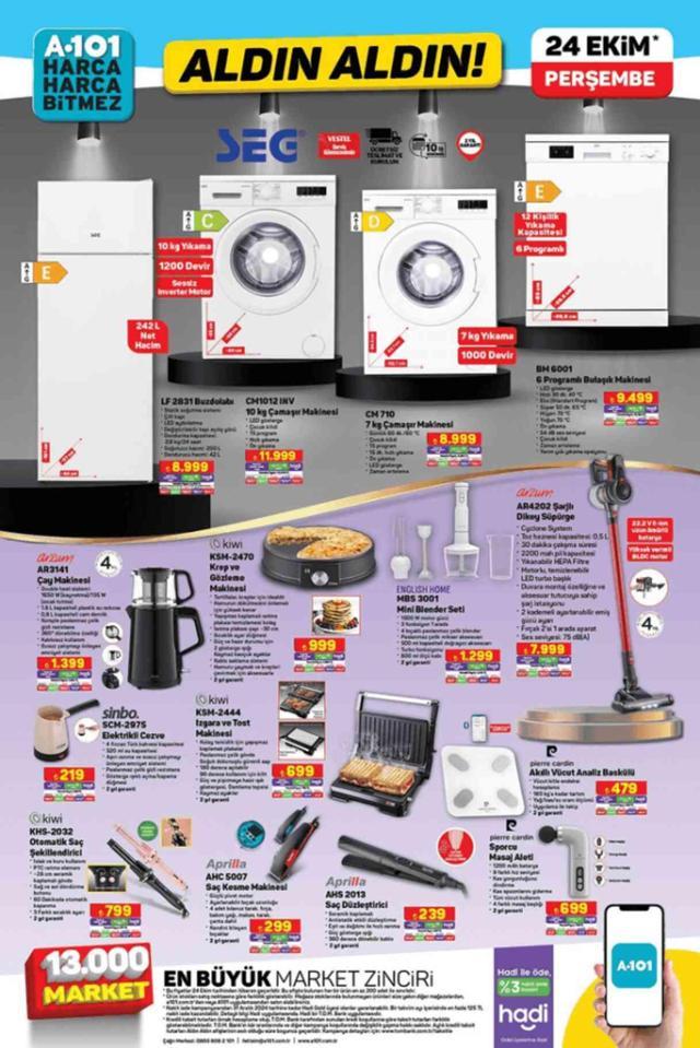 A101 24 EKİM 2024 KATALOĞU A101'e gelen ürünler! A101 bu hafta katalog ürünleri neler? A101'de hangi ürünler olacak?