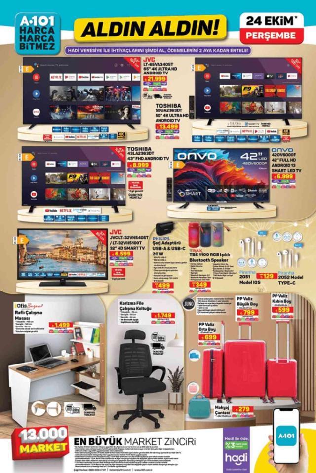 A101 24 EKİM 2024 KATALOĞU A101'e gelen ürünler! A101 bu hafta katalog ürünleri neler? A101'de hangi ürünler olacak?