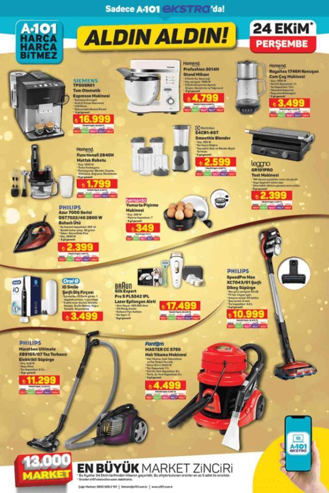 A101 24 EKİM 2024 KATALOĞU A101'e gelen ürünler! 24 Ekim A101 bu hafta katalog ürünleri neler? A101'de hangi ürünler olacak?