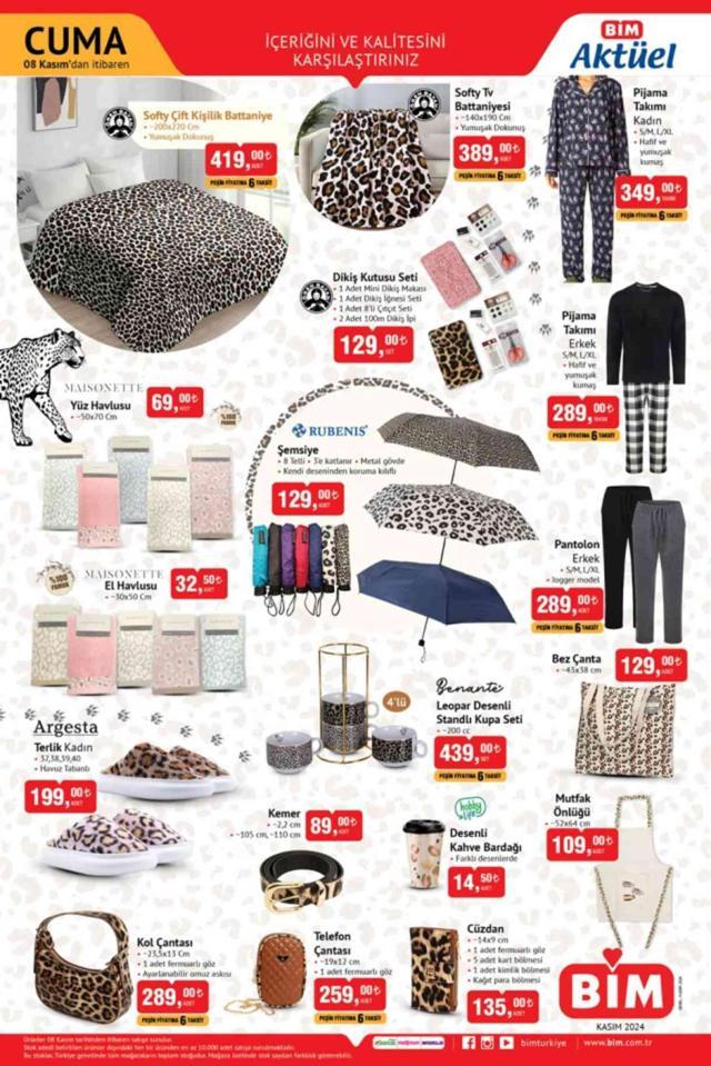 BİM 8 KASIM AKTÜEL KATALOĞU: Bim'de hangi aktüel ürünler var? 8 Kasım Cuma günü Bim'e hangi ürünler gelecek?