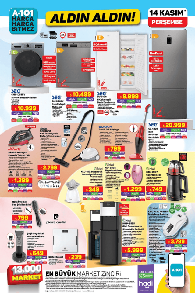 A101 14 KASIM 2024 KATALOĞU A101'e gelen ürünler! 14 Kasım A101 bu hafta katalog ürünleri neler? A101'de hangi ürünler olacak?