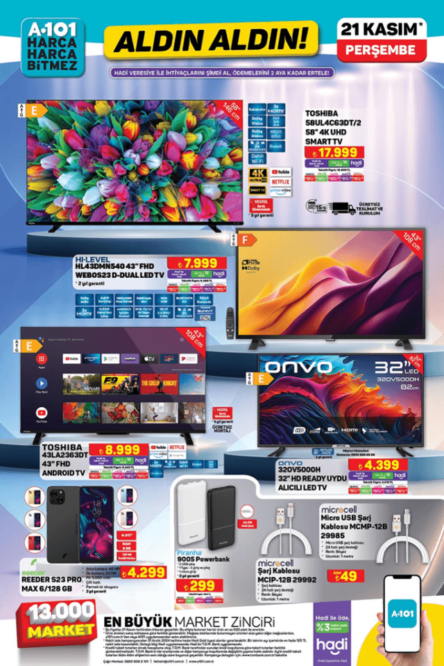 A101 21 KASIM 2024 KATALOĞU A101'e gelen ürünler! 21 Kasım Perşembe A101 bu hafta katalog ürünleri neler? A101'de hangi ürünler olacak?