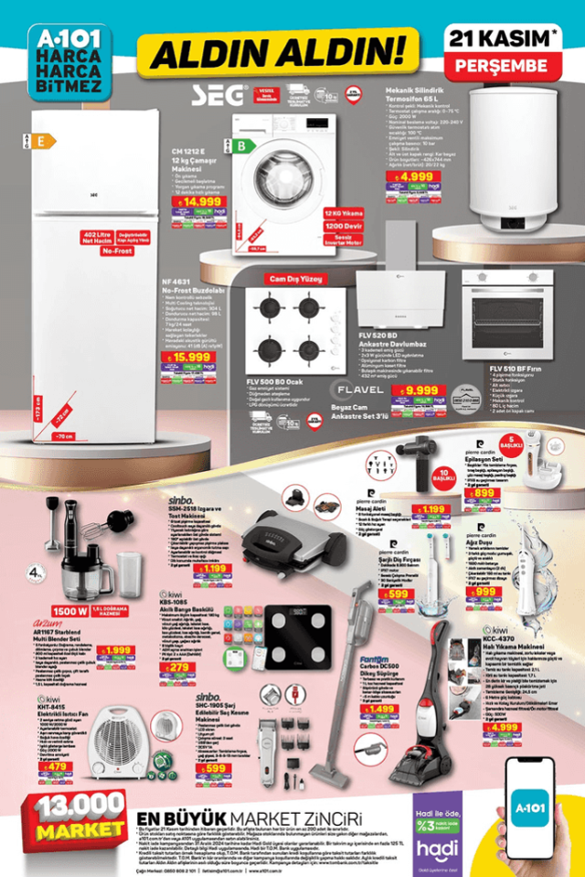A101 21 KASIM 2024 KATALOĞU A101'e gelen ürünler! 21 Kasım Perşembe A101 bu hafta katalog ürünleri neler? A101'de hangi ürünler olacak?
