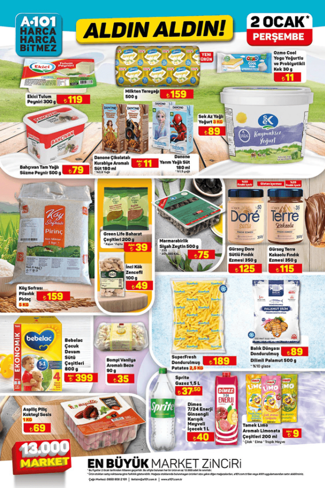 A101 2 OCAK AKTÜEL KATALOĞU | 2 Ocak A101 aktüel ürünler neler? A101'e bu hafta hangi ürünler geliyor?