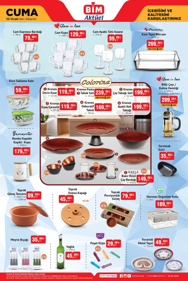10 OCAK BİM AKTÜEL KATALOĞU! 10 Ocak Cuma BİM aktüel kataloğunda hangi ürünler var? BİM aktüel elektronik ürünler neler?