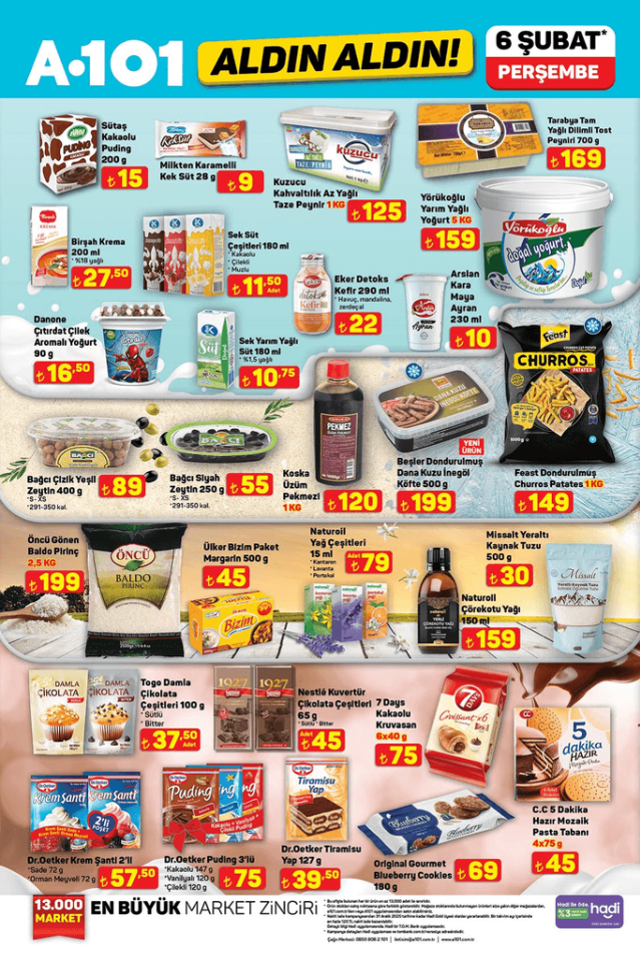 A101 6 ŞUBAT 2025 KATALOĞU A101'de bugün hangi ürünler var?