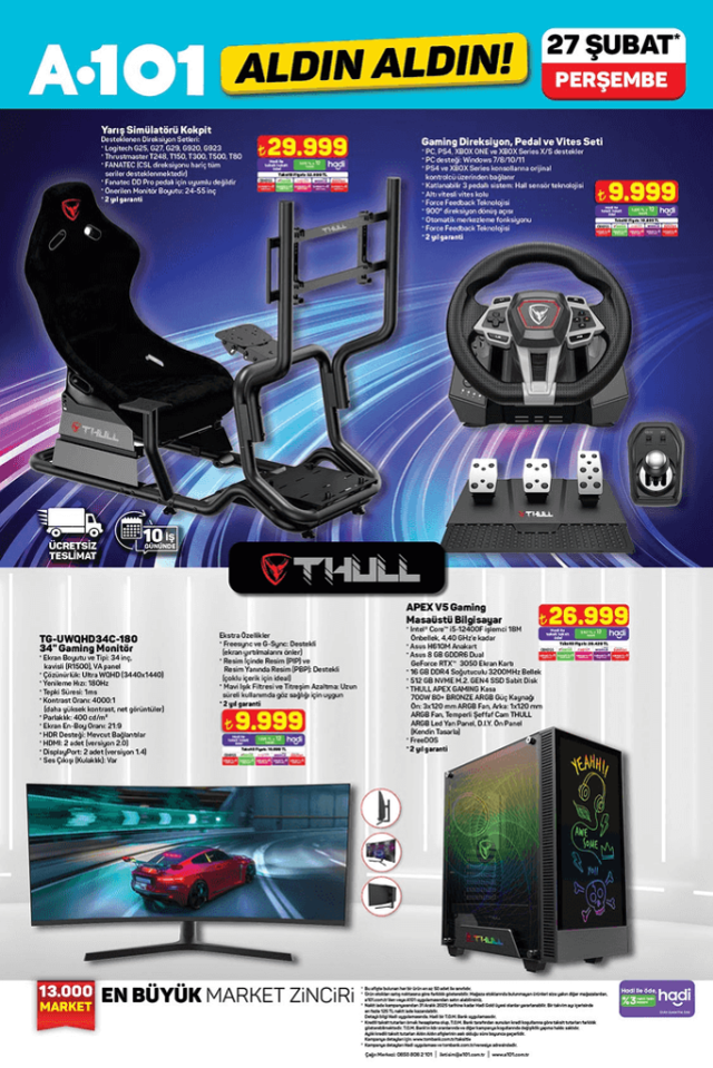 A101 27 ŞUBAT AKTÜEL KATALOĞU A 101'e hangi ürünler gelecek? A101 27 Şubat Perşembe indirimli ürünler listesi!
