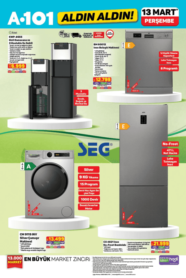A101 13 MART 2025 PERŞEMBE AKTÜEL ÜRÜNLER KATALOĞU || A101'de hangi ürünler var? A101 13 Mart 2025 indirimli ürünler listesi!