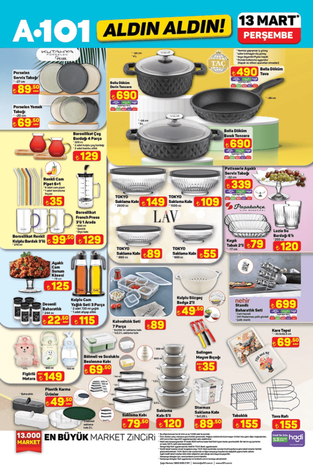 A101 13 MART 2025 PERŞEMBE AKTÜEL ÜRÜNLER KATALOĞU || A101'de hangi ürünler var? A101 13 Mart 2025 indirimli ürünler listesi!