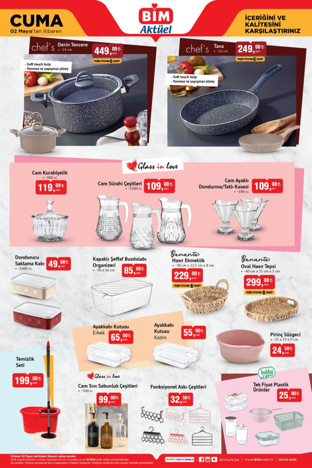 2 Mayıs BİM Aktüel ürünler kataloğu! 2 Mayıs BİM aktüel ürünler neler? BİM 2 Mayıs kamp ürünleri nelerdir?