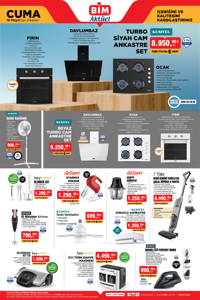 16 Mayıs BİM aktüel ürünler kataloğu! 16 Mayıs Cuma günü BİM'de hangi ürünler var?