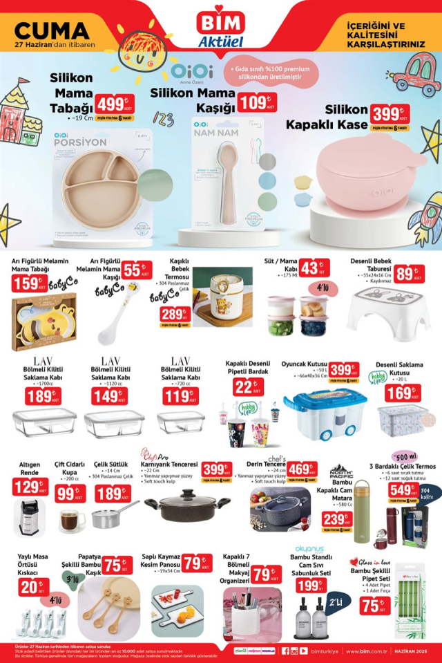 BİM 27 HAZİRAN AKTÜEL KATALOĞU || BİM 27 Haziran Cuma aktüel ürünleri neler? BİM kataloğunda hangi ürünler var?