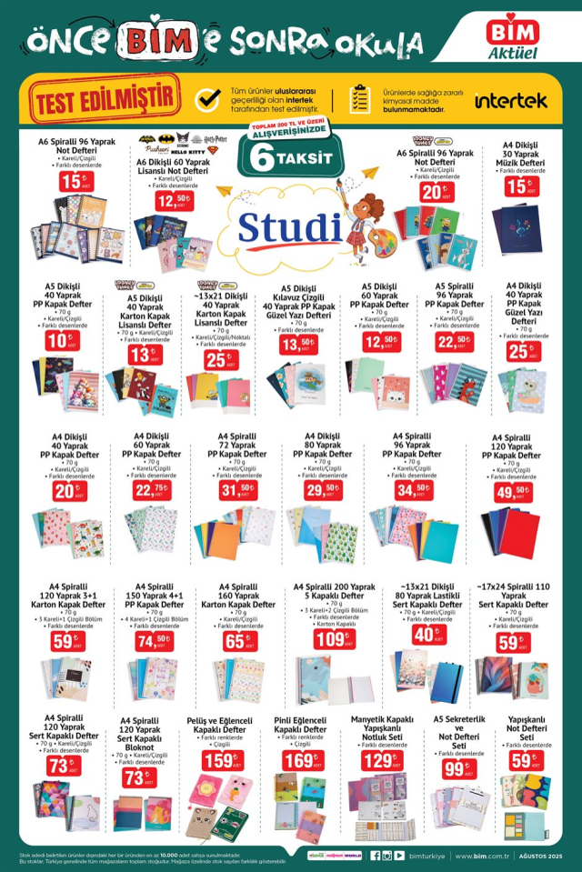 BİM KIRTASİYE ÜRÜNLERİ GELDİ! BİM kırtasiye ürünleri geldi mi? Önce BİM'e, Sonra Okula!