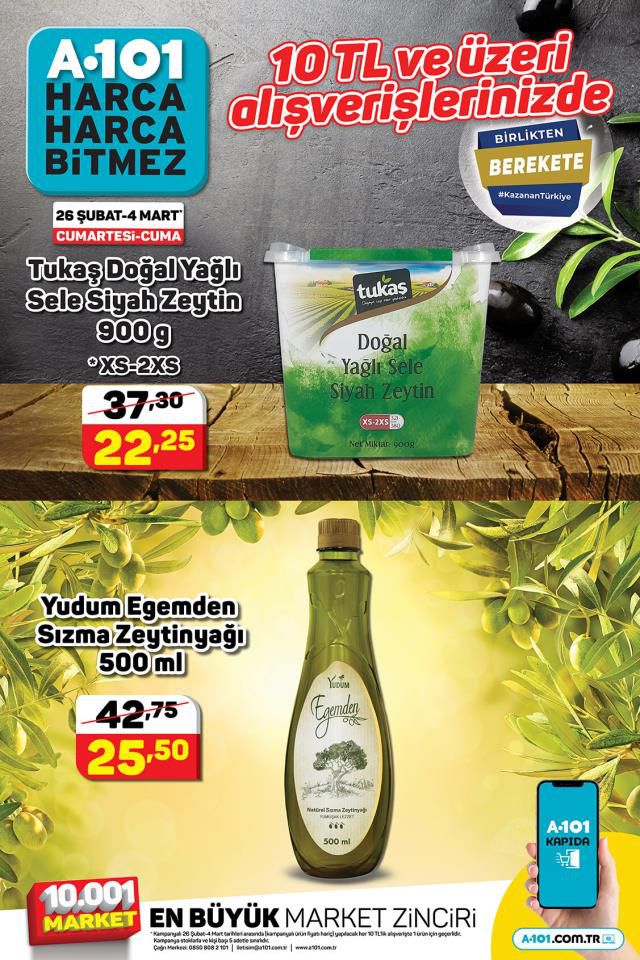 A101 hafta sonu indirimleri! 26 Şubat - 4 Mart A101 haftanın yıldızları bu hafta hangi ürünler? A101'e gelecek ürünler ve A101 fiyat listesi!