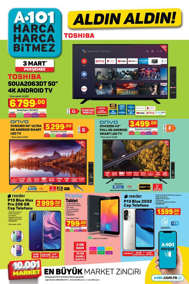 A101 aktüel ürünler kataloğu! 1 Mart A101 bu hafta katalog ürünleri neler? A101'e gelecek ürünler ve A101 fiyat listesi!