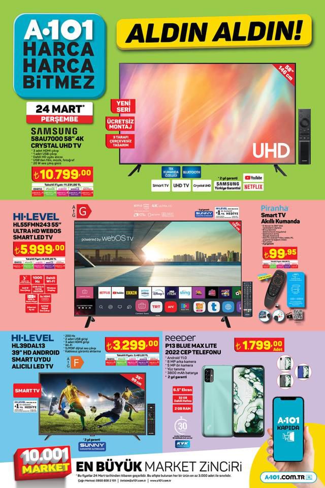A101 aktüel ürünler kataloğu! 24 Mart A101 bu hafta katalog ürünleri neler? A101'e gelecek ürünler ve A101 fiyat listesi!